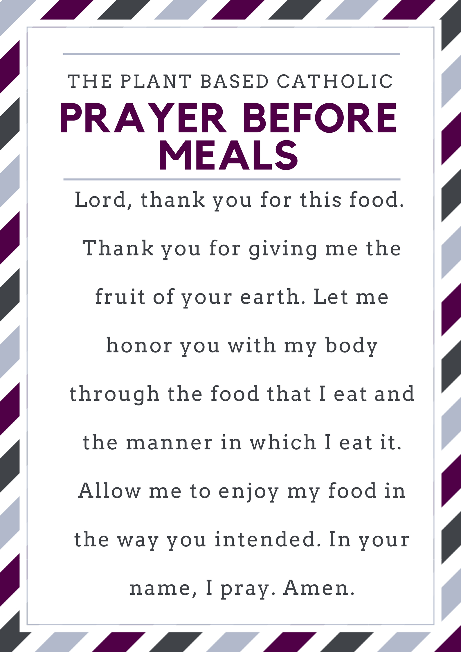 Prayer Before Meals